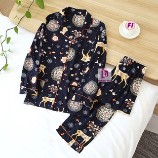 Pijama Lanh Lụa mềm mát F1