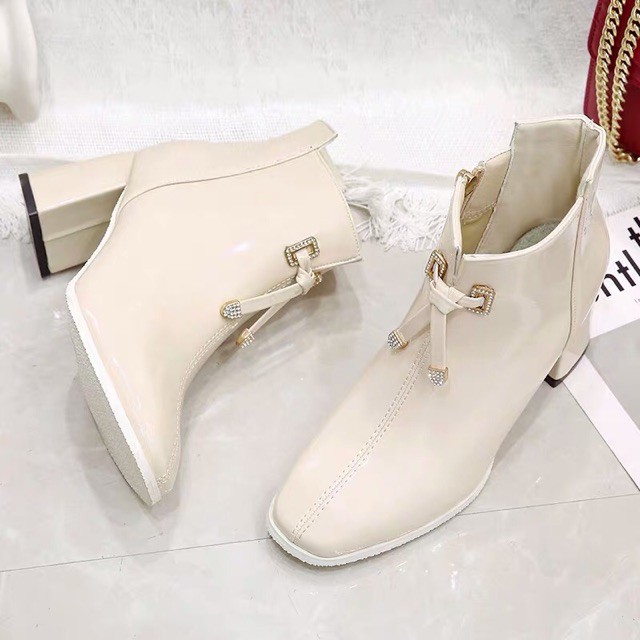 ORDER Bốt da bóng cổ cao khoá sườn công sở | BigBuy360 - bigbuy360.vn