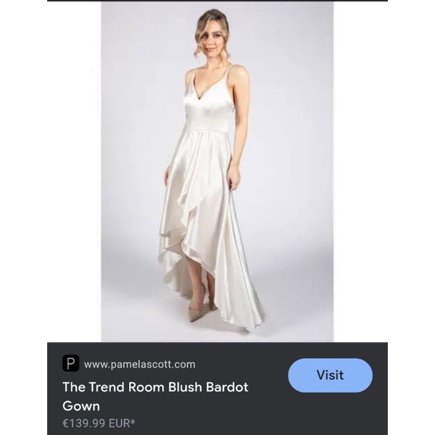 Đầm maxi lụa trắng xẻ tà hai dây vạt đuôi tôm cao thấp high low VNXK xuất khẩu dư tuồn xịn cocktail party prom tiệc auth