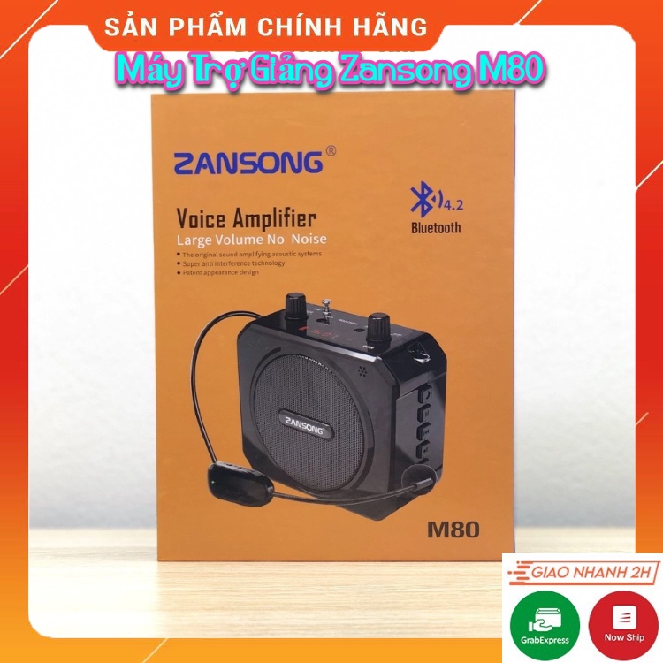 Máy Trợ Giảng Zansong M80. Kiểu Dáng Cực Đẹp, Âm Thanh To, Rõ Ràng. Hỗ Trợ Bluetooth, Dễ Dàng Sử Dụng. Bảo Hành 12 Tháng