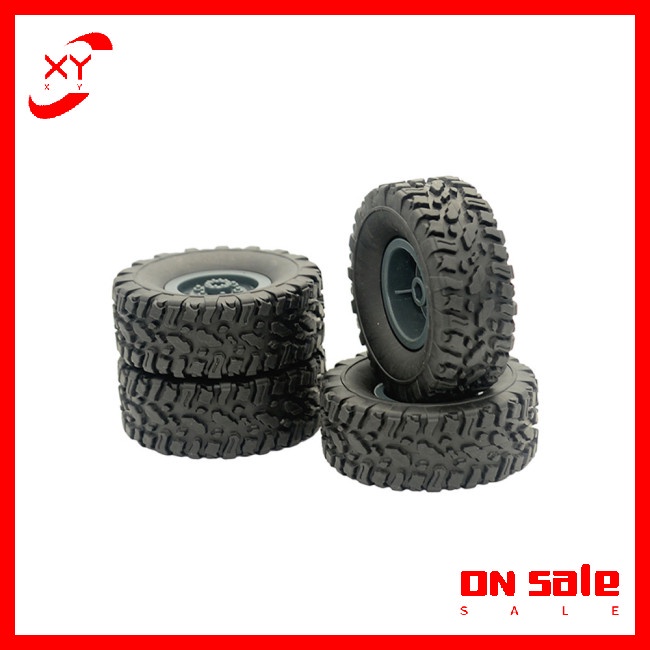 Bộ 4 Bánh Xe Cho Xe Tải Quân Đội 1/16 WPL B14 C24 FY001 FY002 FY003