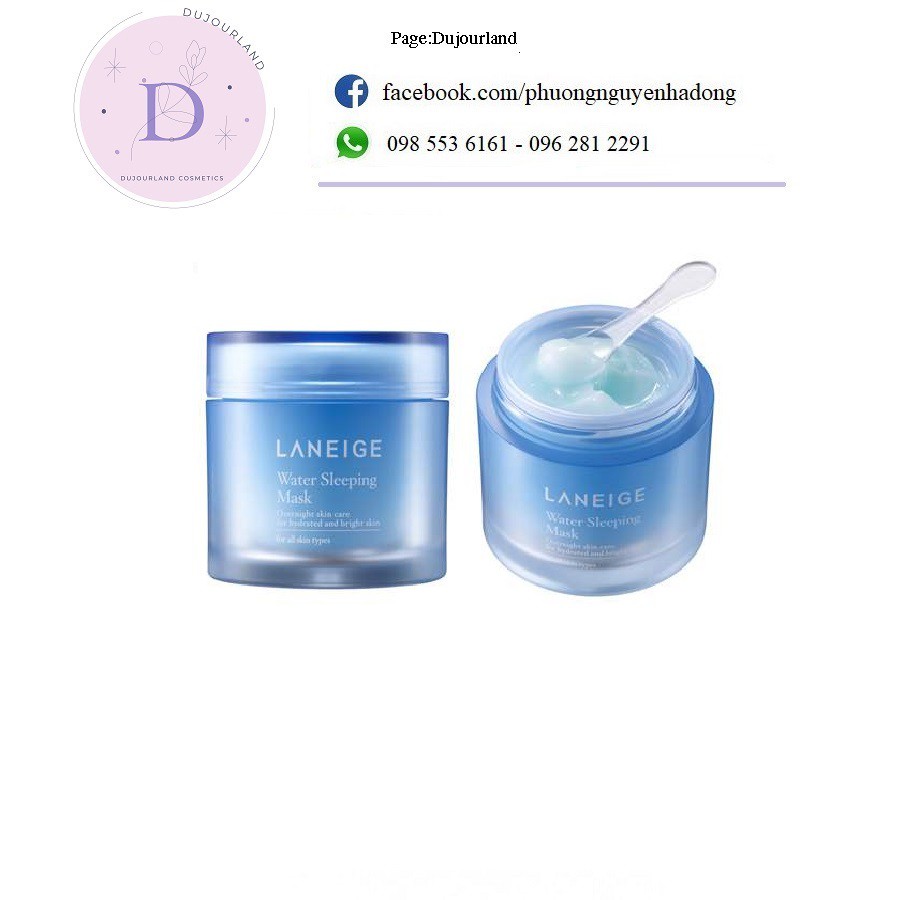 [Mẫu mới]Mặt Nạ Ngủ Laneige Water Sleeping Mask Full size 70ml + 100ml