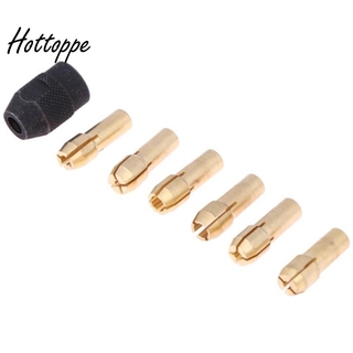 7Pcs for Dremel Brass Collet 1.0/1.6/2.0/2.4/3.0/3.2 +for Dremel Check M8X0.75
