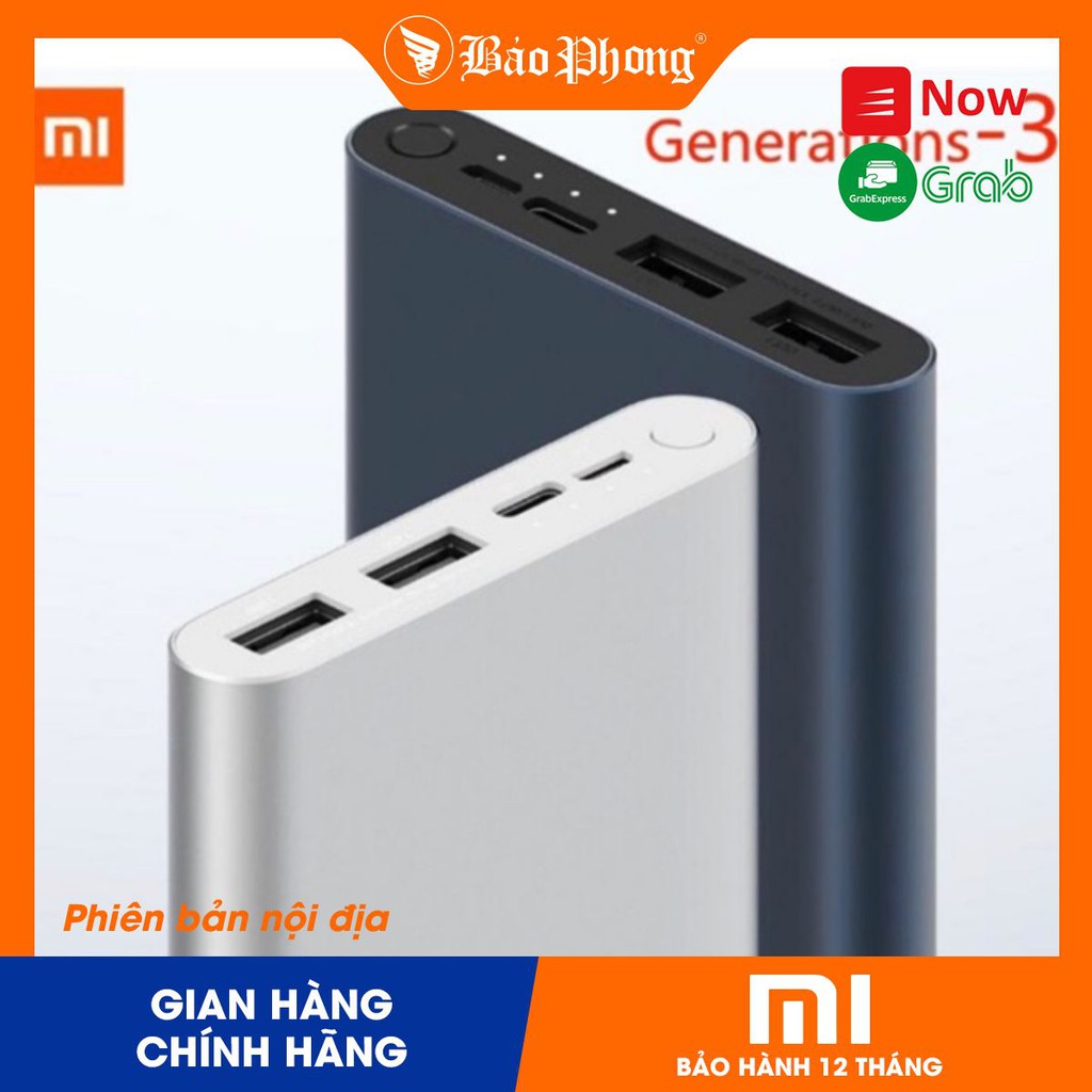 Pin dự phòng Xiaomi 10000 mAh Gen 3 (sạc nhanh 18w Type-c) - Hàng Chính Hãng | WebRaoVat - webraovat.net.vn