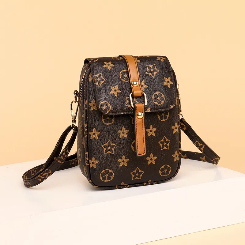 Túi Đựng Điện Thoại mini Nhiều Lớp Phong Cách retro Mùa Hè Cho Nữ 2021 kf097