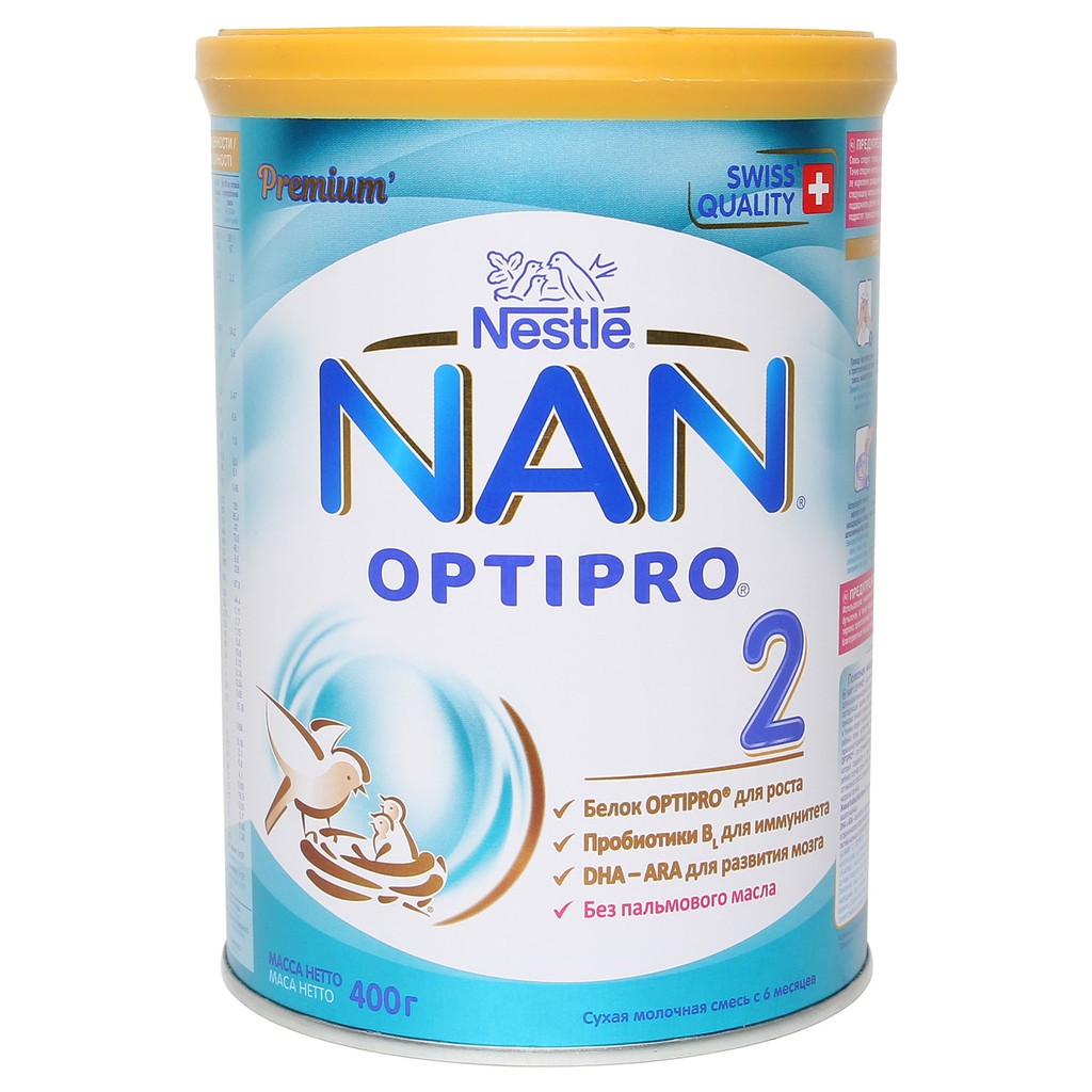 Sữa NAN Nga Số 2 400g ( Dành cho bé từ 6 - 12 tháng tuổi )