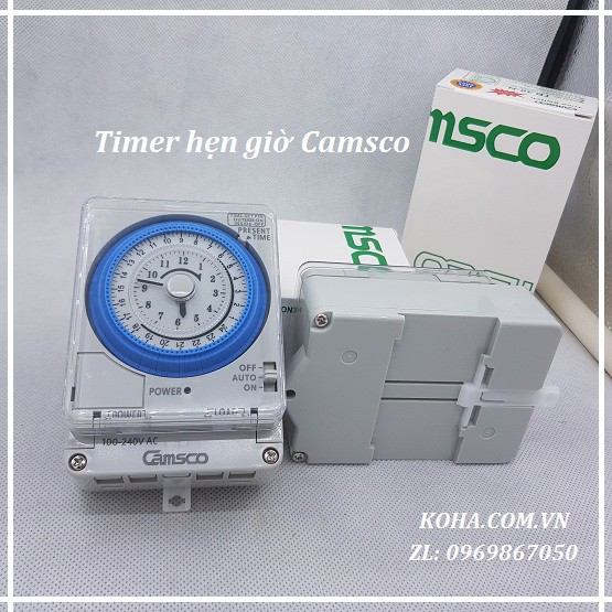 Thiết bị hẹn giờ -Camsco TB38N mẫu mới ra- Công tắc thời gian ( Hàng chất lượng cao )