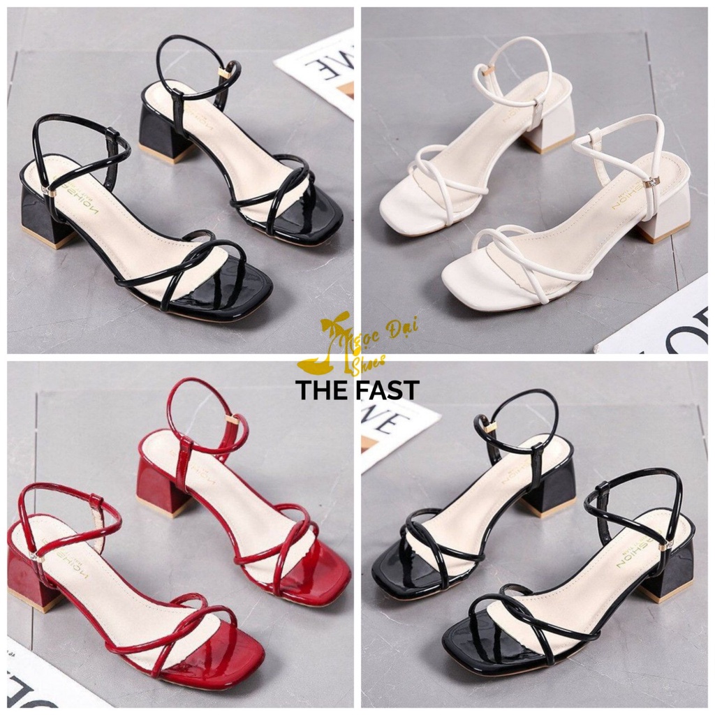 Giày xăng đan cao gót thô 5cm thời trang NĐ232