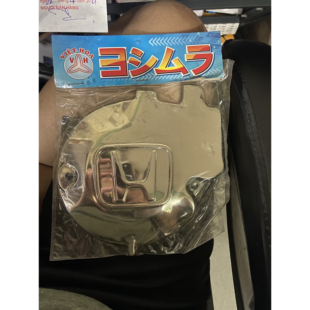 ỐP ĐẦU MÁY CHỮ H INOX SH NHẬP - CHỤP ĐẦU CÔN TRƯỚC SH Ý