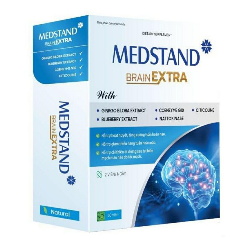 ✅ VIÊN UỐNG BỔ NÃO BRAIN EXTRA MEDSTAND HỘP 60 VIÊN