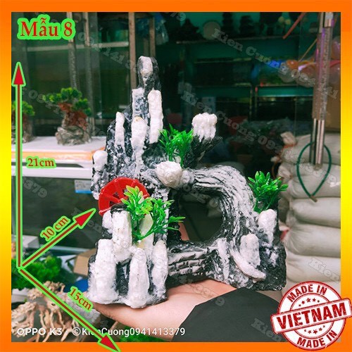 Mô Hình Núi - Hòn non Bộ - Trang Trí Bể cá (Mẫu 8)