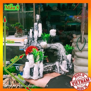Mô hình núi - hòn non bộ - trang trí bể cá