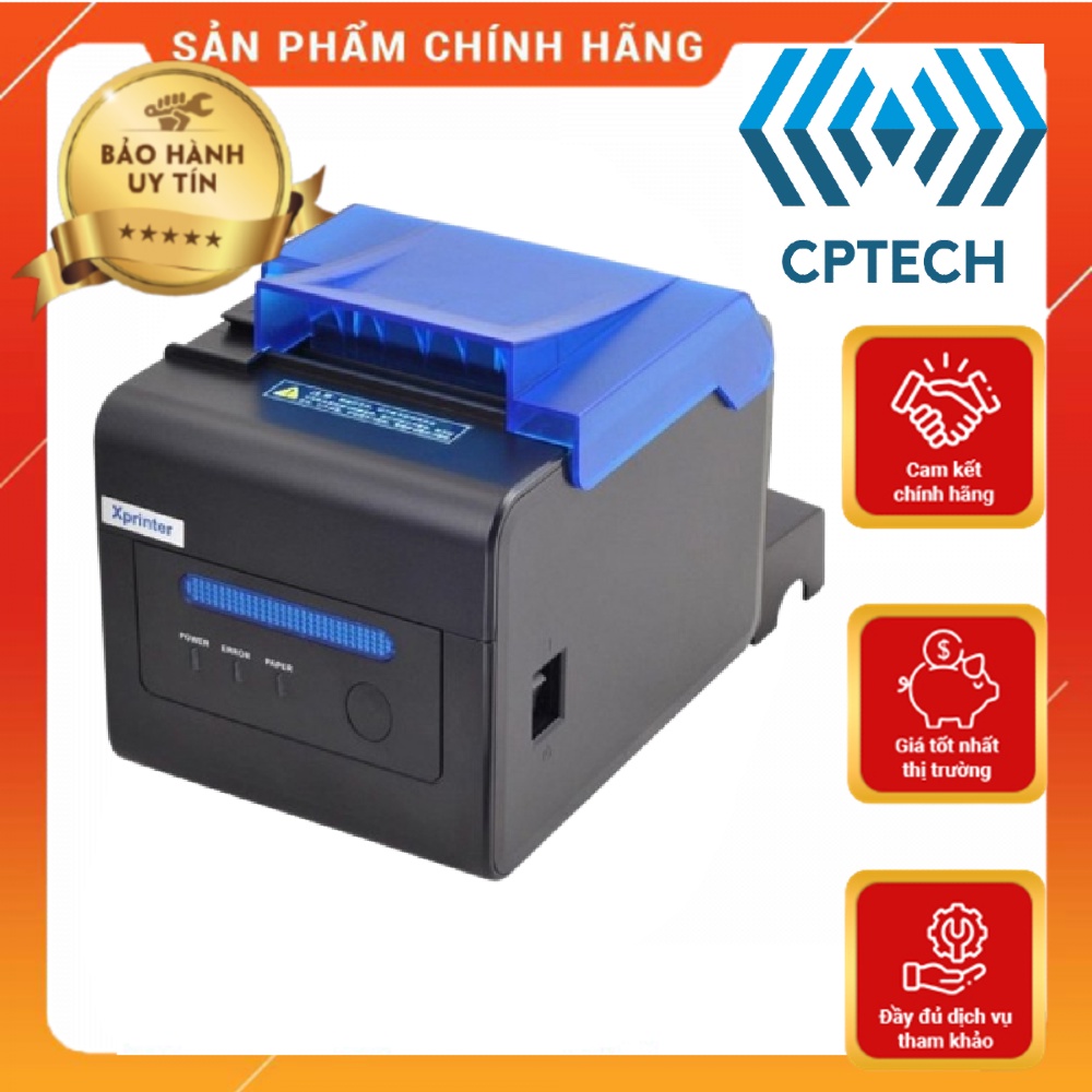 Máy in nhà bếp, máy in hóa đơn Xprinter C230H khổ 80mm, in qua USB + WIFI
