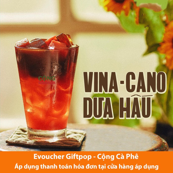 Hồ Chí Minh, Hà Nội [Evoucher] Phiếu quà tặng cửa hàng Cộng Cà Phê trị giá 50.000 VNĐ