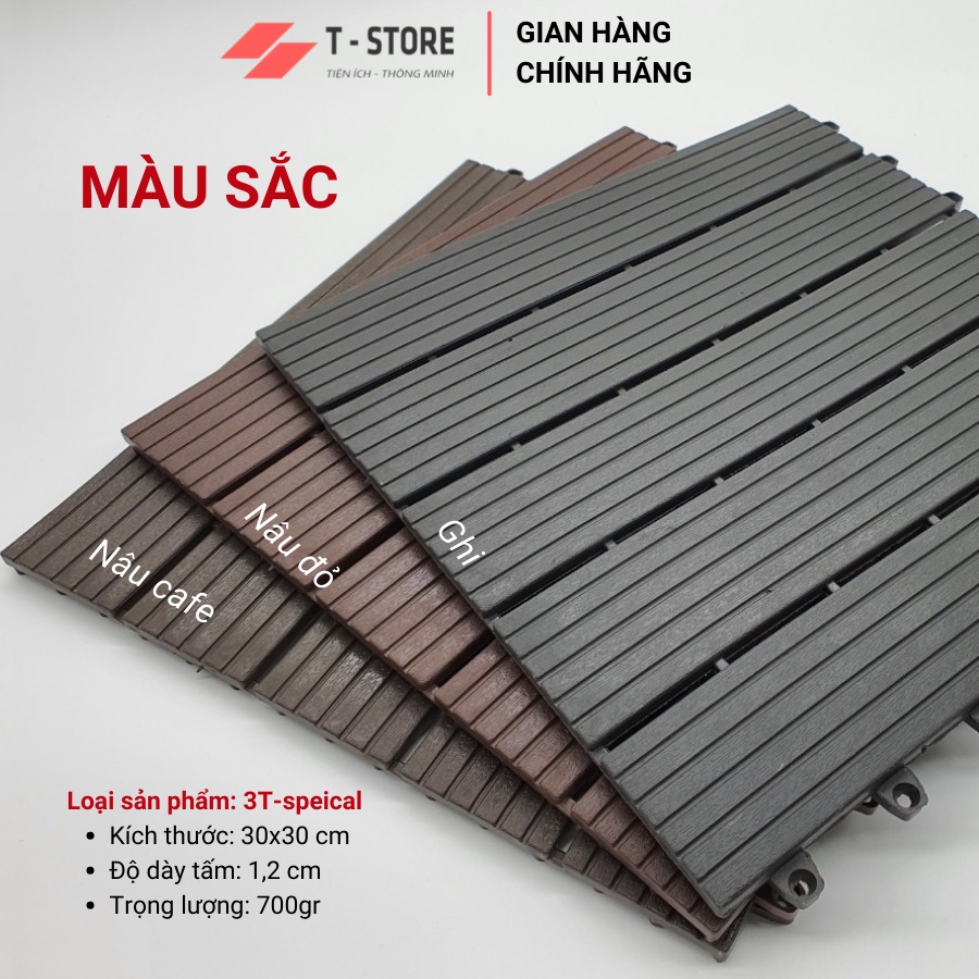 Tấm Nhựa Lót Sàn Ban Công T-Special kích thước 30x30 cm