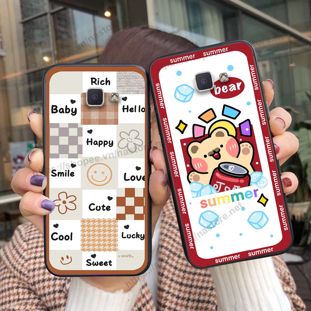 Ốp lưng Samsung J5 Prime / J7 Prime trái tim mặt cười, gấu cute thể thao cá tính