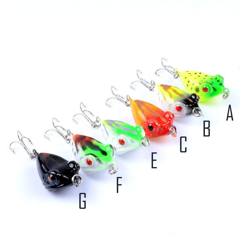 Mồi câu lure Ếch Mini nhiều màu sắc sinh động câu cá đa dạng mồi câu cá siêu nhậy mã M24