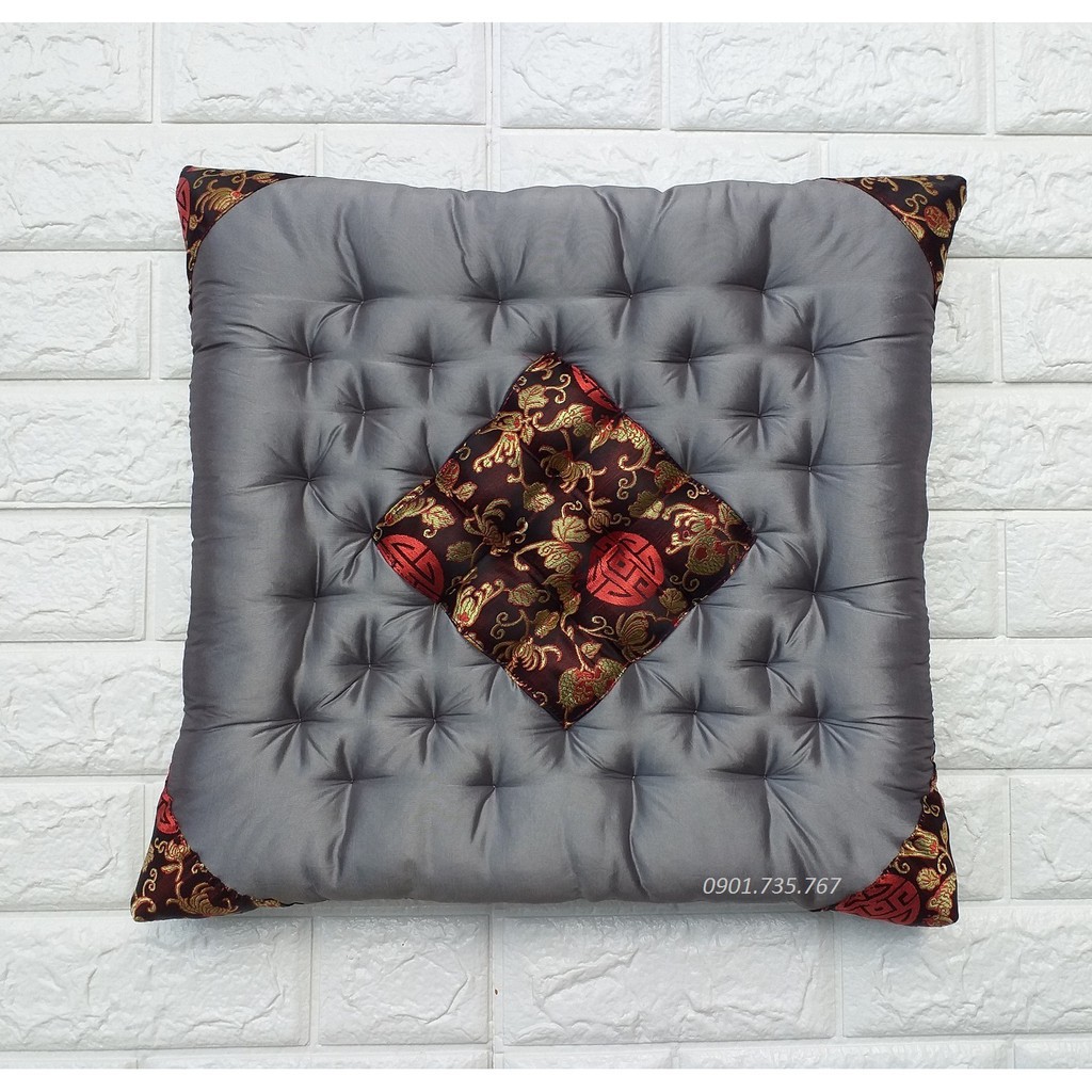 DA Đệm ngồi phệt trà sữa, nệm ngồi ghế giá thấp 40x40x6cm 45 3