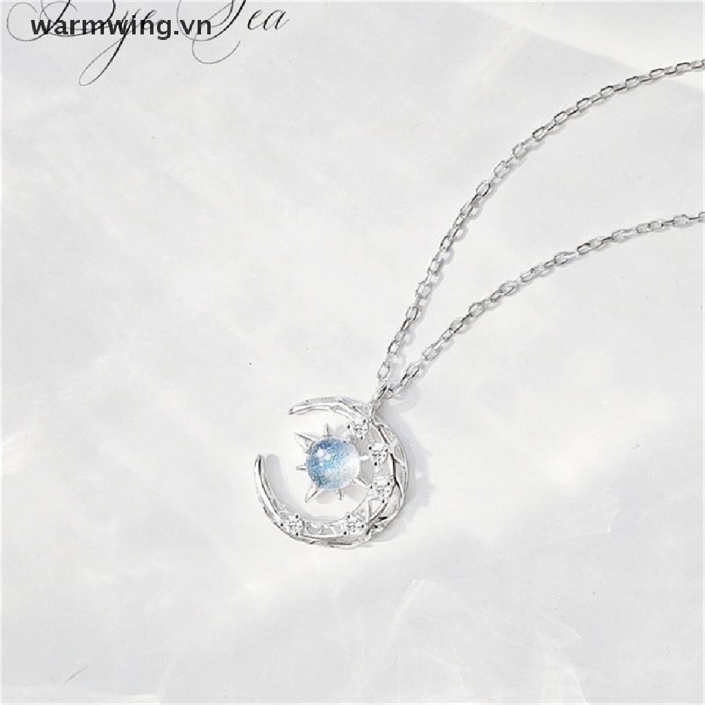 Vòng cổ Mặt Hình Mặt Trăng Đính Đá Phát Sáng Thời Trang