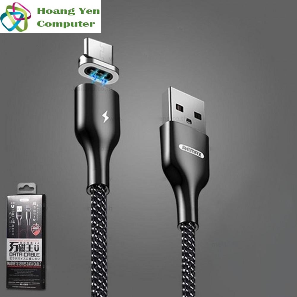 Cáp Sạc Nhanh MICRO USB Remax RC-158M Đầu Nam Châm Hít Dài 1M Cho Android - BH 1 Năm - Hoàng Yến Computer