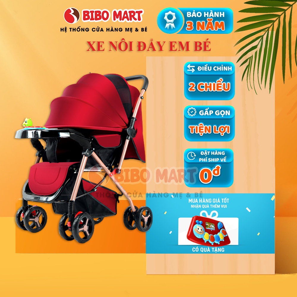 Xe đẩy cho em bé hai chiều hai tư thế nằm ngồi siêu nhẹ phiên bản cao cấp có thể gấp xách tay màu sắc của xe rất đa dạng