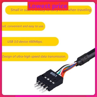 USB 3.0 20 Pin Female to USB 2.0 9 Pin Motherboard Male Extension Cable