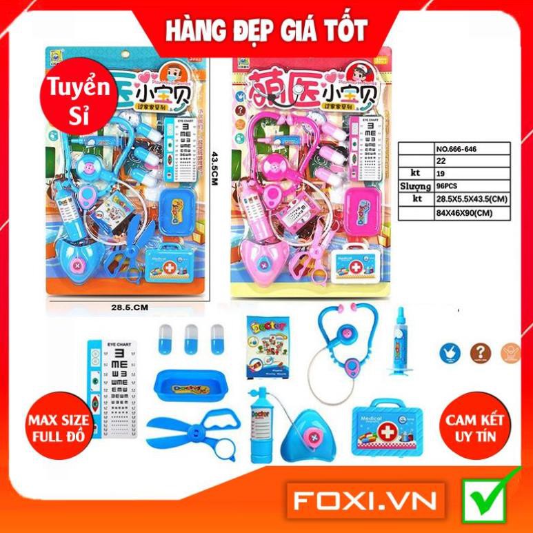 Vỉ Đồ Chơi Bác Sĩ 9 Món Dụng Cụ Y Tế Như Thật-Trò Chơi Nhập Vai-Giáo Dục Hướng Nghiệp Cho Bé