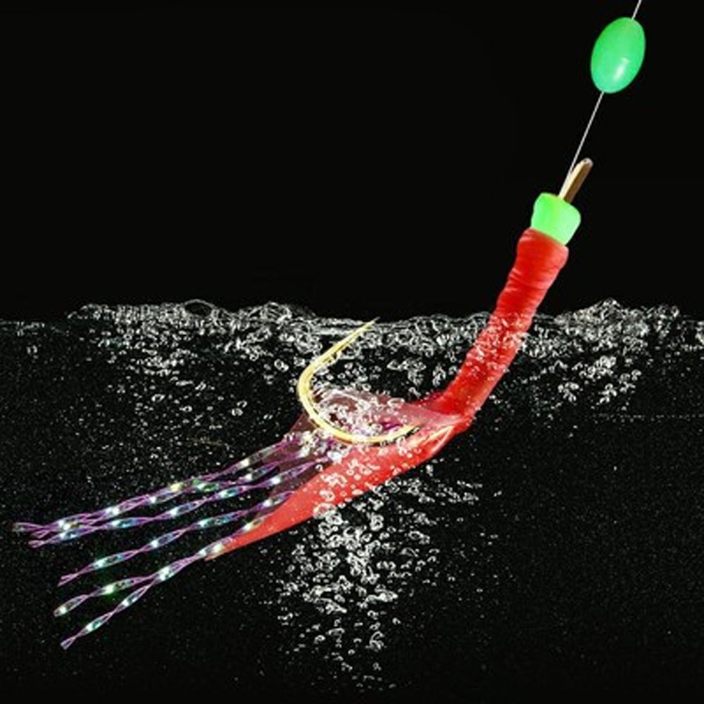 Mồi Câu Cá Giả Gắn Lông Vũ Dạ Quang