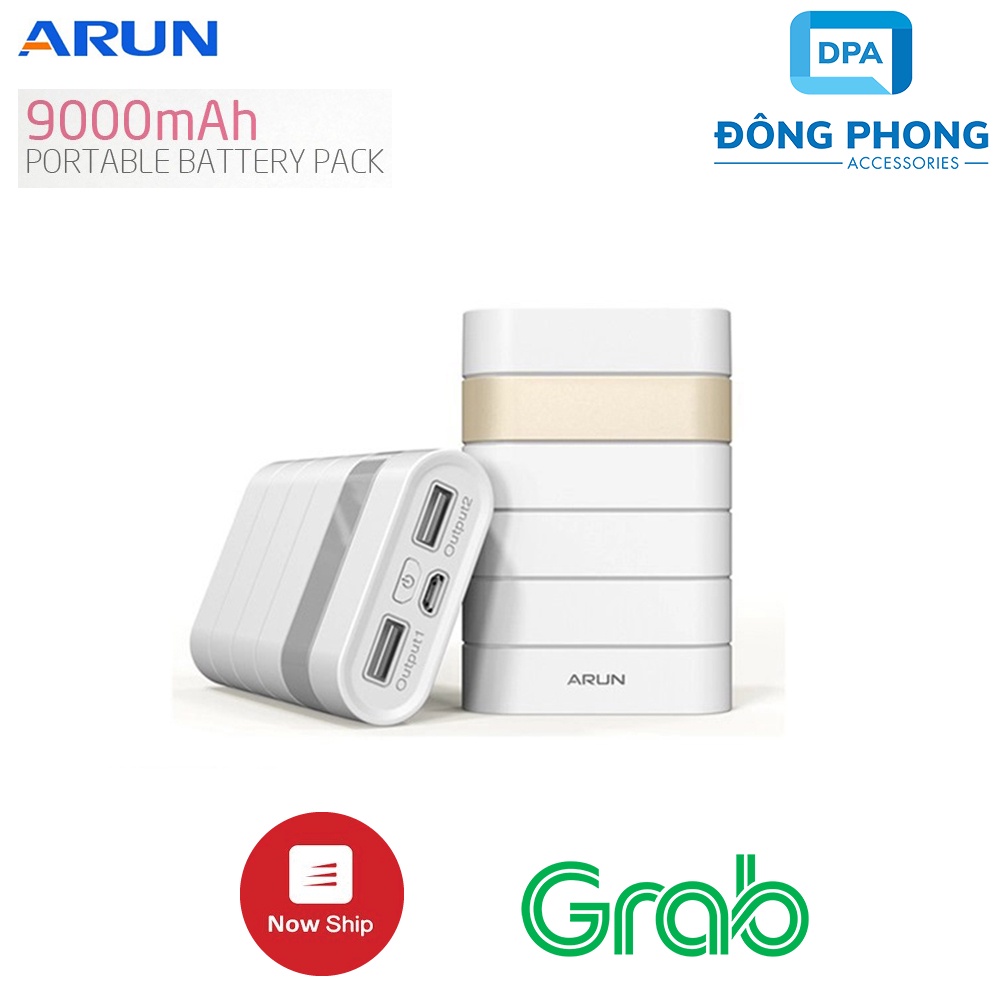 Sạc Dự Phòng Arun 9000mAh Chính Hãng