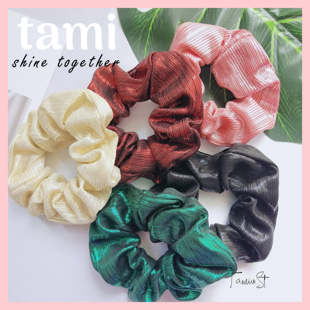 Scrunchies - Cột tóc scrunchie vải lụa satin