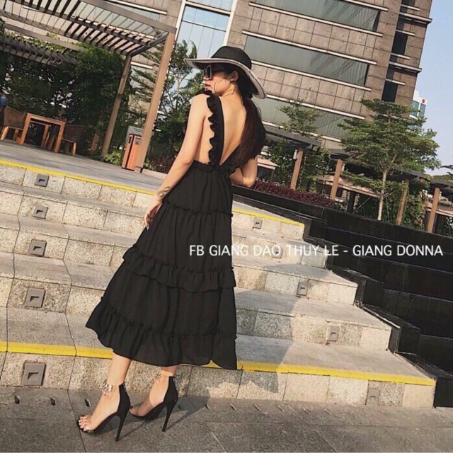 🎀 Đầm maxi tay cánh tiên