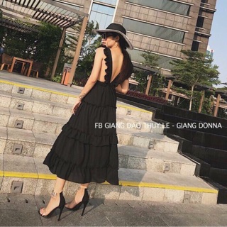 🎀 Đầm maxi tay cánh tiên