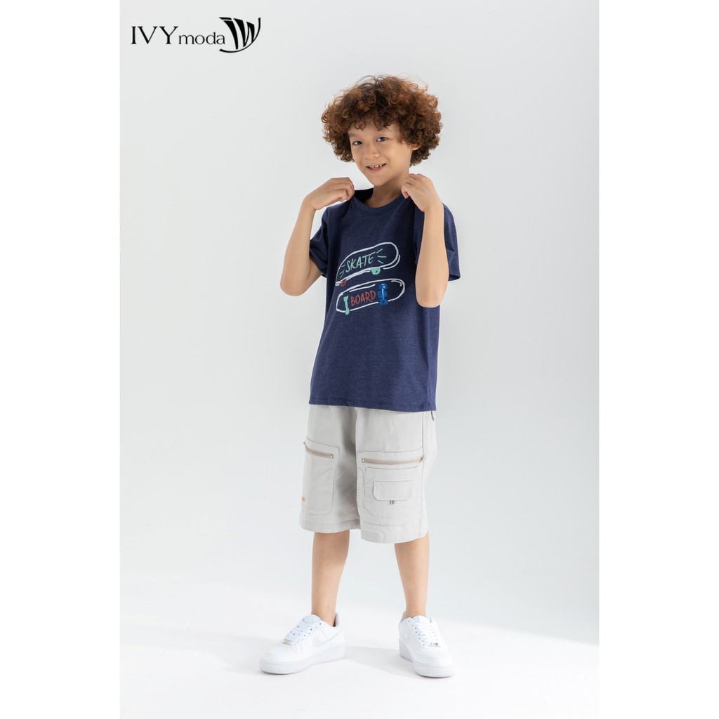 Áo thun bé trai SNAKE BOARD IVY moda MS 57K1257