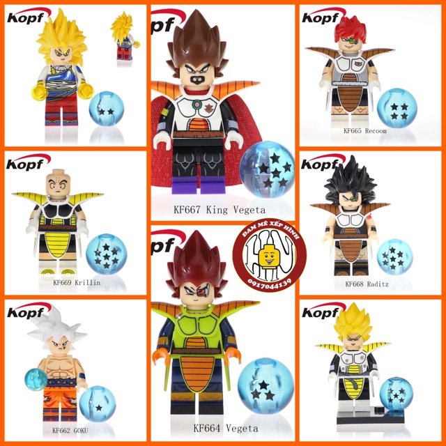 Đồ chơi xếp hình - KF 6057 - Super dragonball - Hàng sưu tầm - Suit chuẩn film - Hàng đẹp - Minifigures !