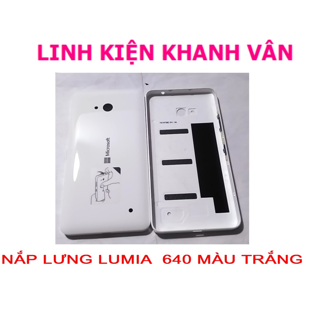 NẮP LƯNG LUMIA 640 MÀU TRẮNG