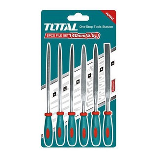Bộ 6 giũa sắt total THT91462 140mm