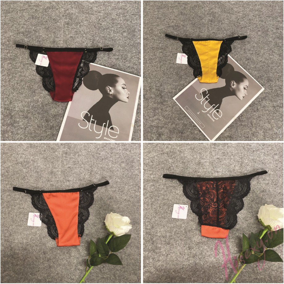 HISEXY Quần Lót Lụa Satin Có Ren Thoáng Mát Gợi Cảm Nhiều Màu L2 | BigBuy360 - bigbuy360.vn