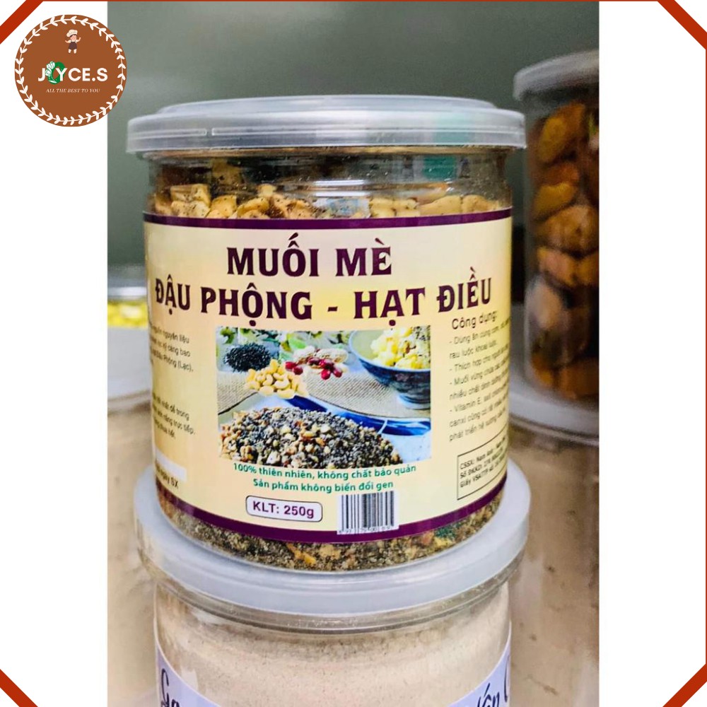 [500g] Muối Mè Đậu phộng Hạt Điều Ăn Kiêng Ăn Chay 500g có chứng nhận VSATTP