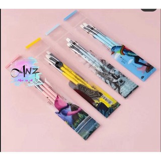 Bộ cọ vẽ himi bộ cọ màu nước/gouache tiểu điểu himi 3 cây - họa cụ anz
