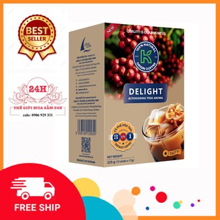 [COMBO 02 HỘP] CÀ PHÊ  SỮA HÒA TAN 3IN1 K-DELIGHT