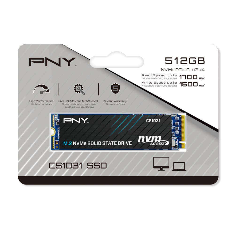 Ổ cứng SSD PNY M2 NVMe 256GB/ 512GB ( CS1031) Chính hãng - Bảo Hành 5 Năm