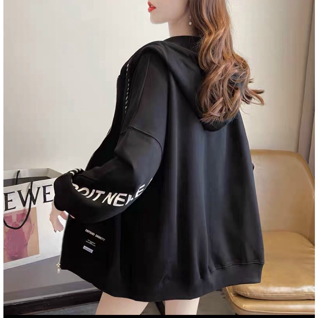 Áo khoác nỉ dây kéo form to y hình thời trang trẻ trung , hottrend dành cho các bạn nữ KOKO MI