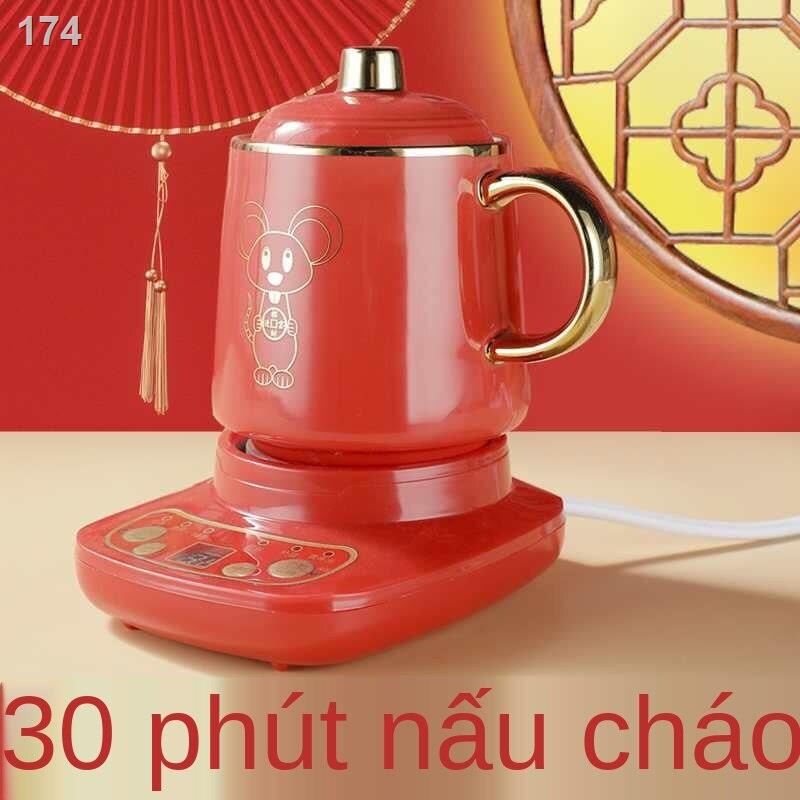 [bán chạy]Cốc hầm điện đa năng sức khỏe, sứ tự động, ấm trà hoa mini văn phòng, nấu cháo nhỏ, hâm nóng