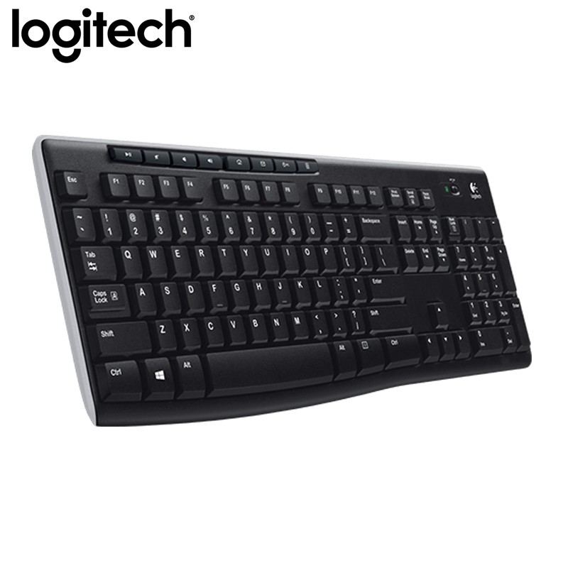 Logitech K270 Wireless Gaming Keyboard 2.4G Portable PC Gamer Ergonomics for Computer Receiver