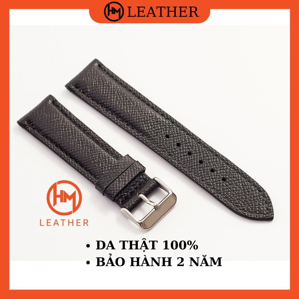 Dây da đồng hồ 22mm - Đủ size 12/14/16/18/20/22/24 - Thương hiệu uy tín Hima Leather - EPSOM
