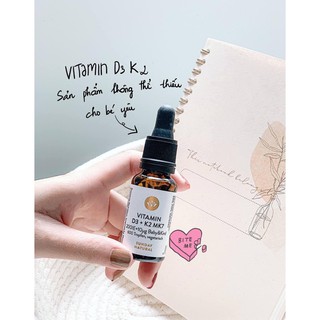 Vitamin D3 K2 MK7 Của Đức Sunday Natural 20ml Tăng Hấp Thụ Canxi Cho Bé Từ Sơ Sinh Đến 4 Tuổi, D3K2 MK7 Đức, vitamin D3