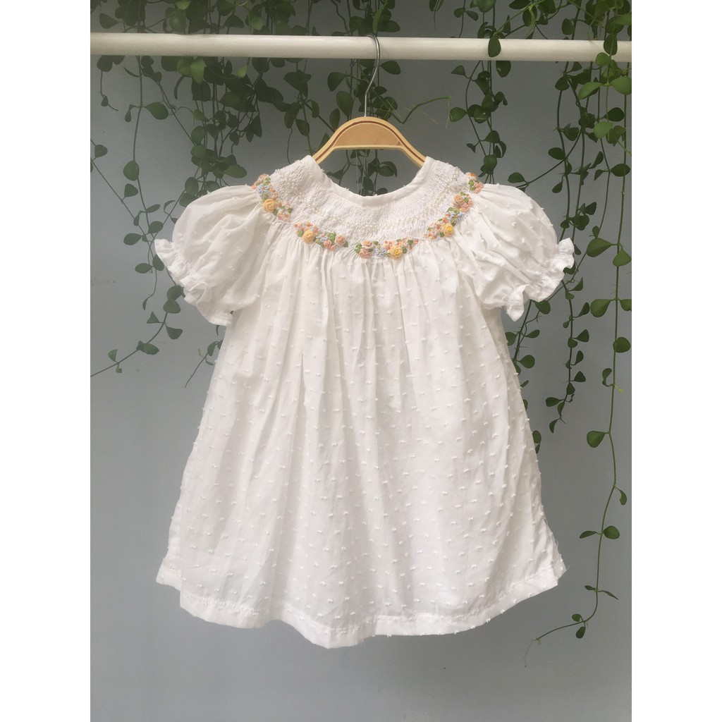 ĐẦM SMOCK ĐÔI MẸ VÀ BÉ THUYỀN HOA