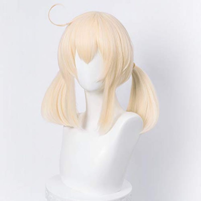 [sẵn] Wig/tóc giả cosplay Klee - Genshin Impact màu vàng sữa [Miu Cosplay]