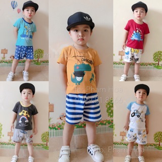 Bộ cotton xuất cho bé (Combo 5b)