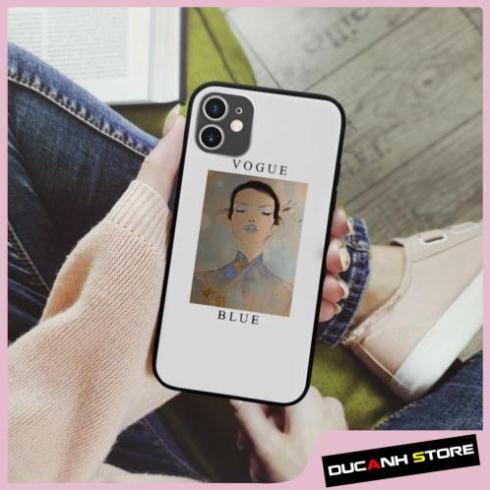 Ốp lưng iphone hình Lady In A Flower Vogue Blue collage art cubism cho nam  cho các dòng SAMSUNG PAP20211075